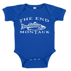 LPG Apparel Co. THE END MONTAUK Bass Fishing Cotton Baby Bodysuit