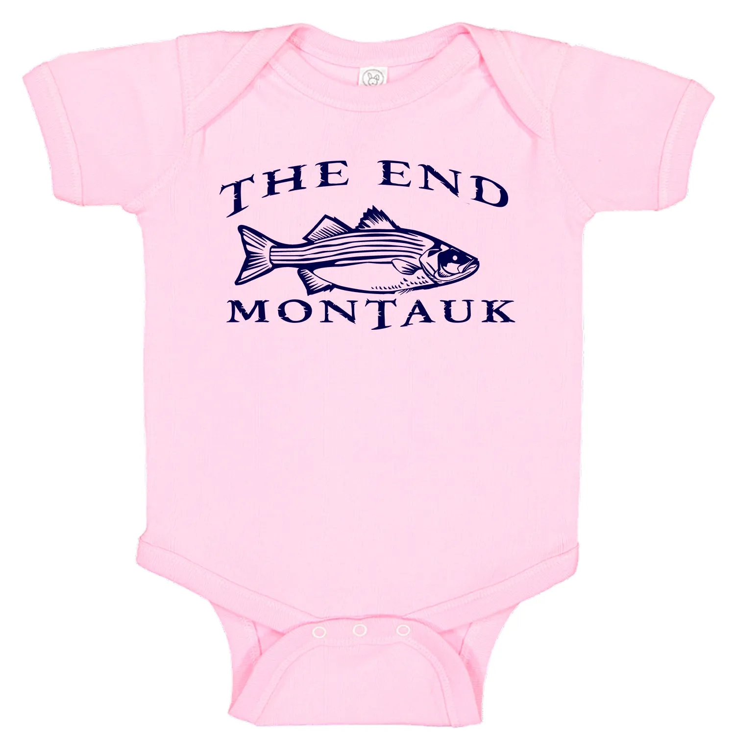 LPG Apparel Co. THE END MONTAUK Bass Fishing Cotton Baby Bodysuit