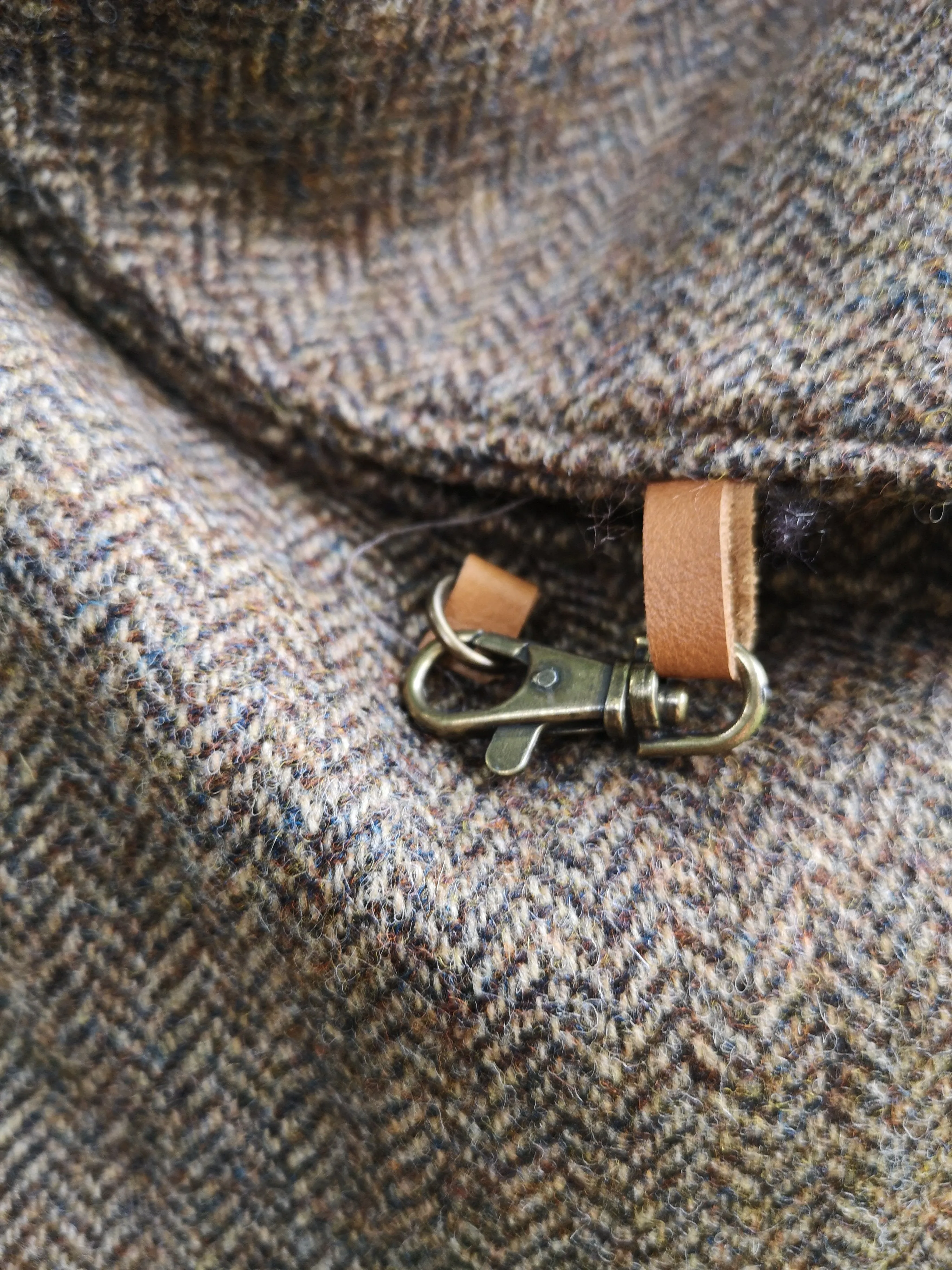 Ludford Slouch Bag - Country Brown British Tweed