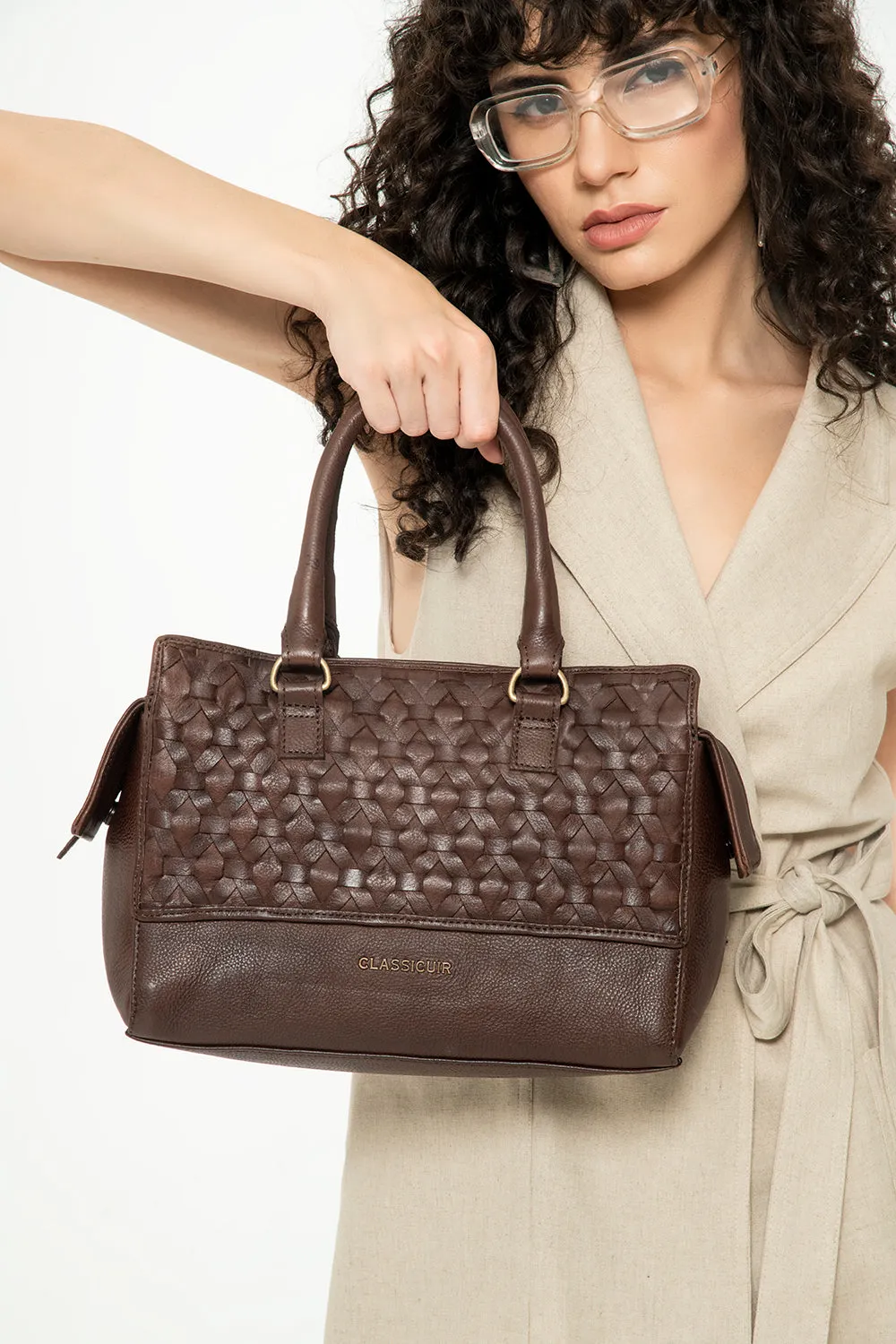 Nantes Cross Weave Shoulder Bag