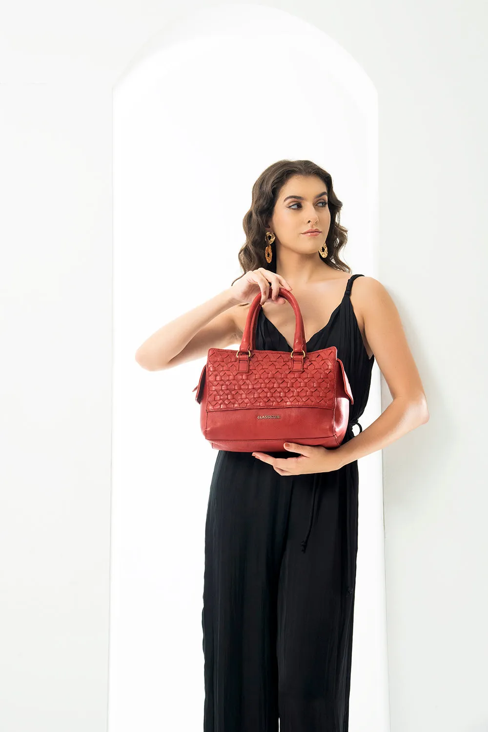 Nantes Cross Weave Shoulder Bag