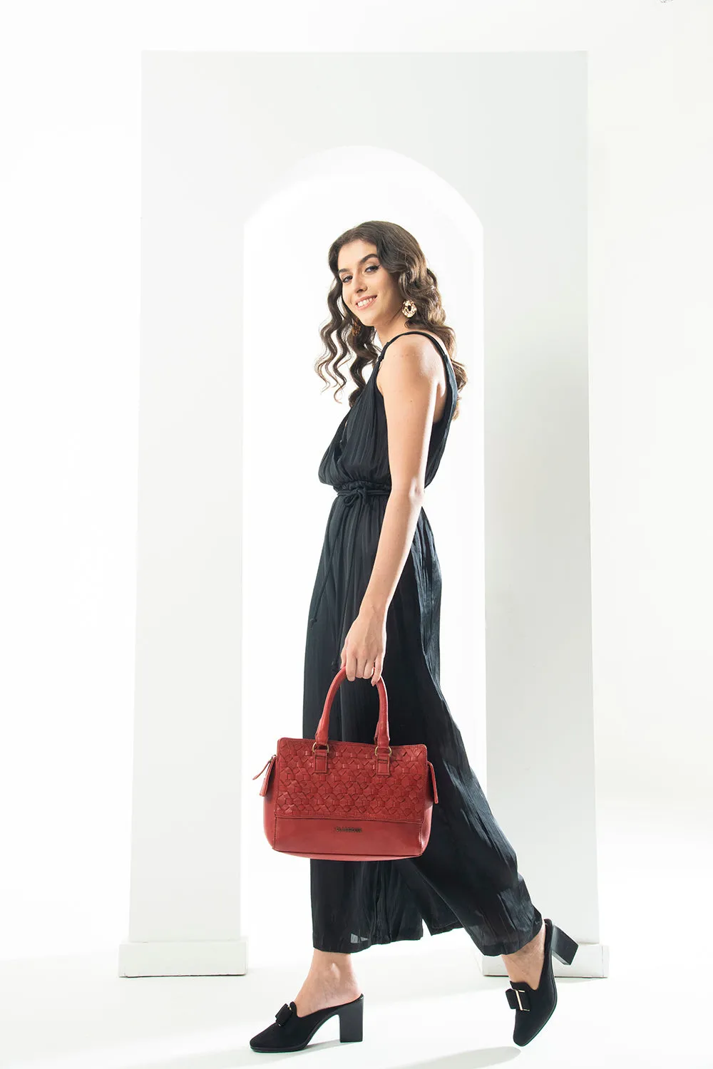 Nantes Cross Weave Shoulder Bag