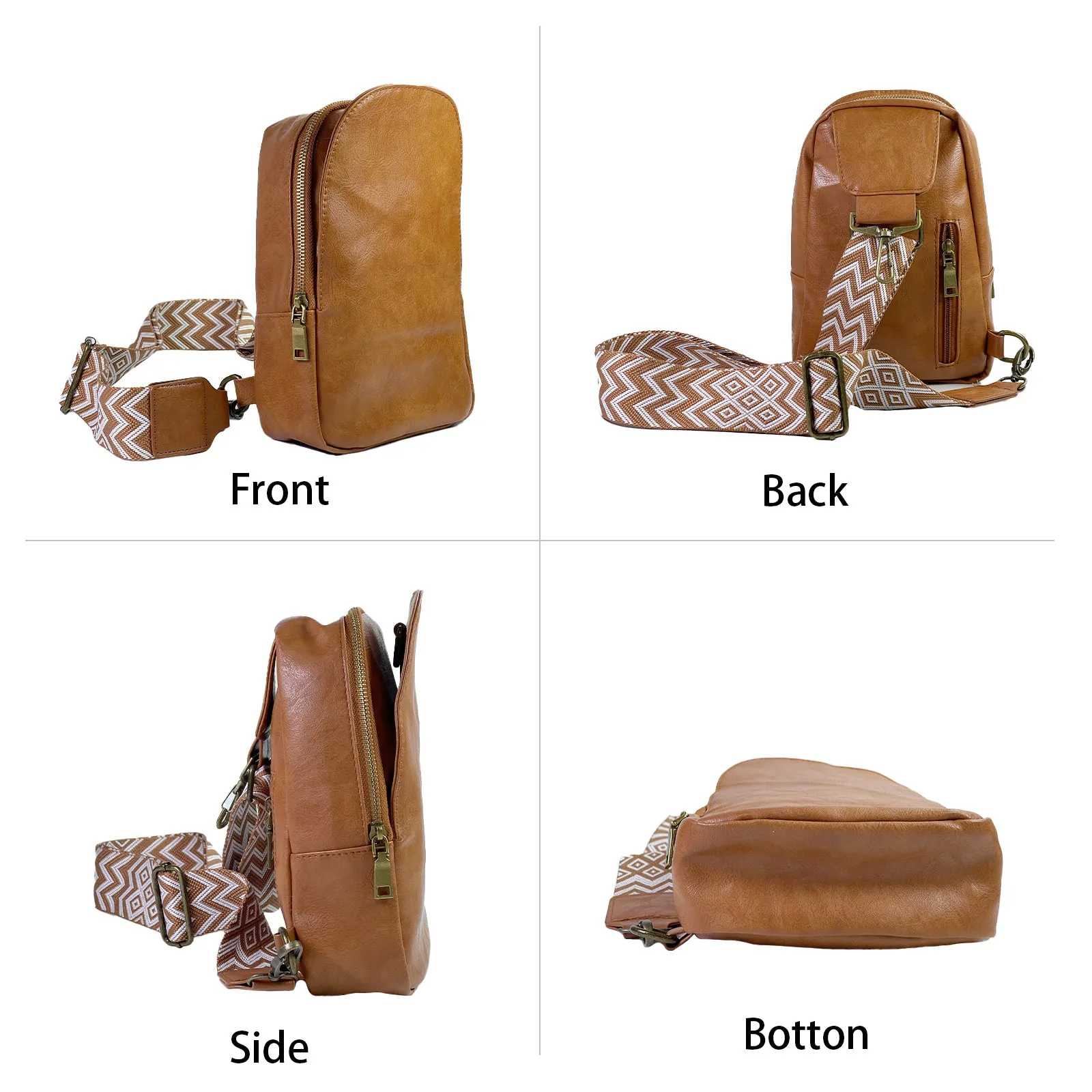 Paziye Bohemian Cross Chest Bag