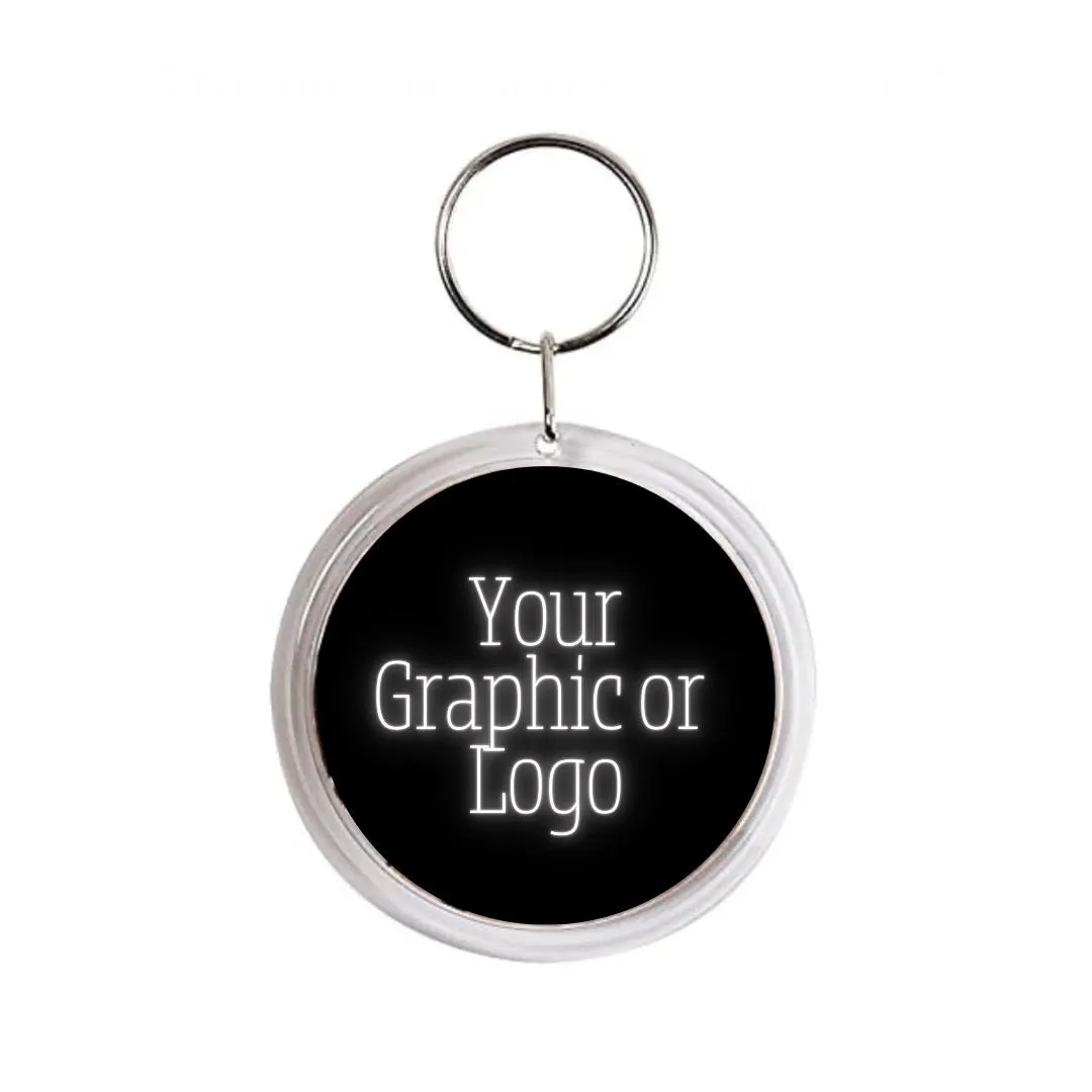 Personalized Acrylic Tennis Keychain Bag Tag