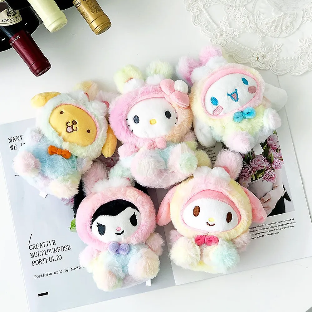 Pompompurin Rainbow Clip-On Plush