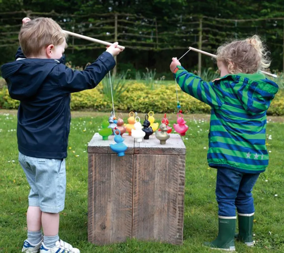Rainbow Fishing Ducks Set