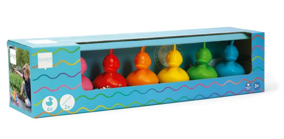 Rainbow Fishing Ducks Set