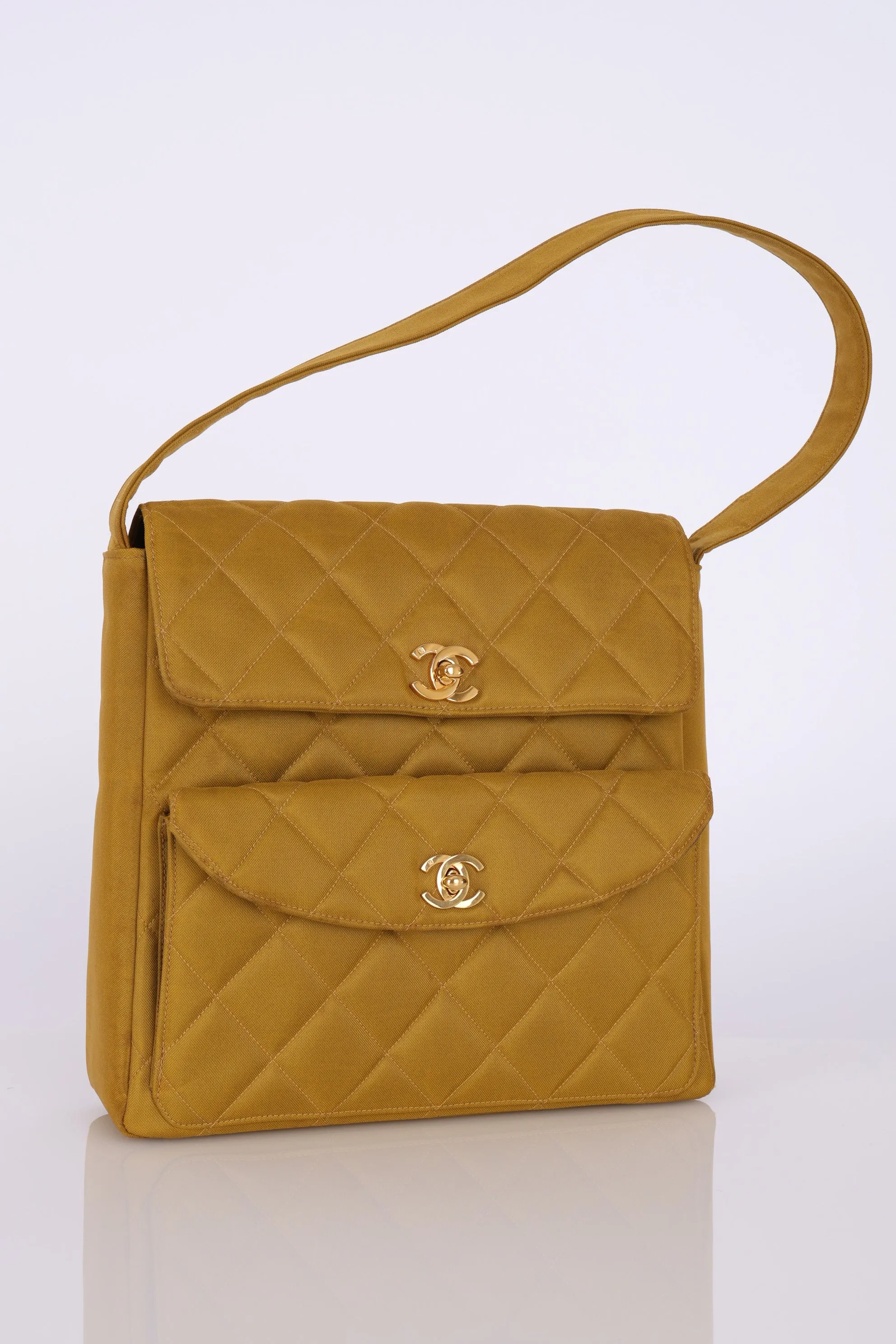 Rare CL 1996 Double Turnlock Shoulder Bag