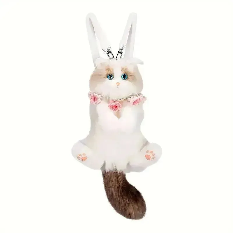 Realistic Mini Cat Shaped Backpack