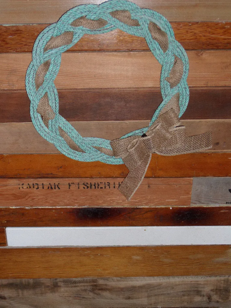 Rope Wreath 16" Recycled Rope