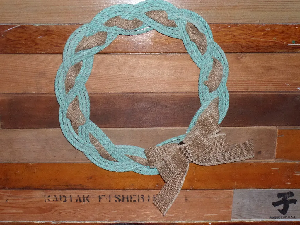 Rope Wreath 16" Recycled Rope