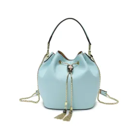 Tiffany & Fred Smooth Leather Drawstring Bag