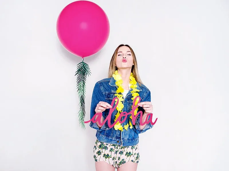 Tropical Leaves Party Garland - 1.25m