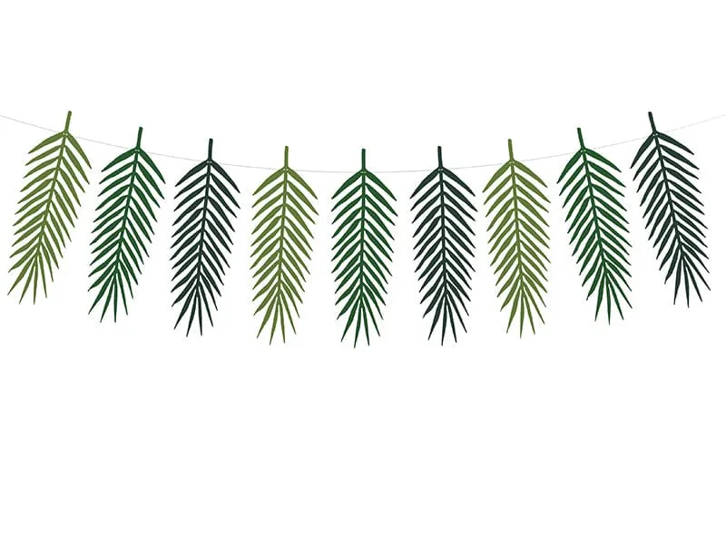 Tropical Leaves Party Garland - 1.25m
