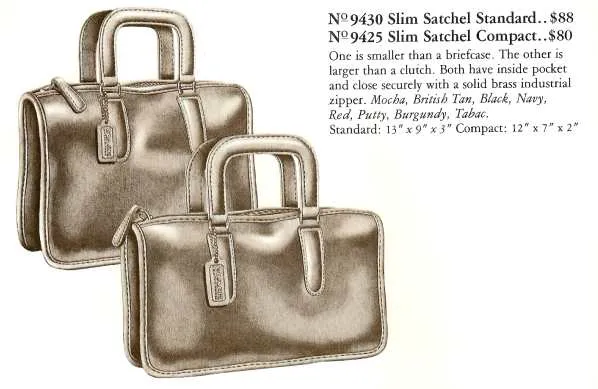 Vintage Coach Slim Satchel - 1970s Rare!