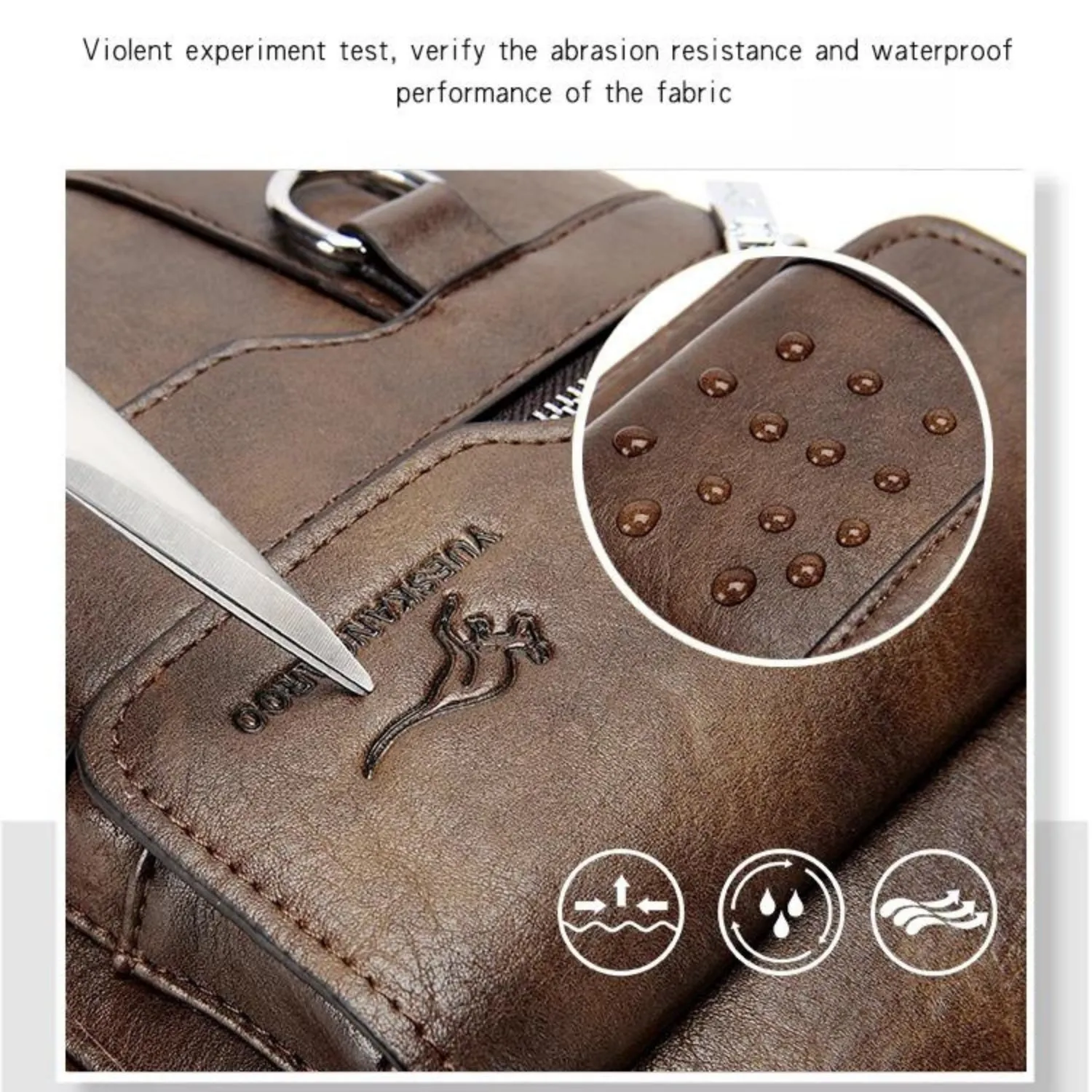 Vintage Leather Sling Bag for Men – Versatile Crossbody Messenger