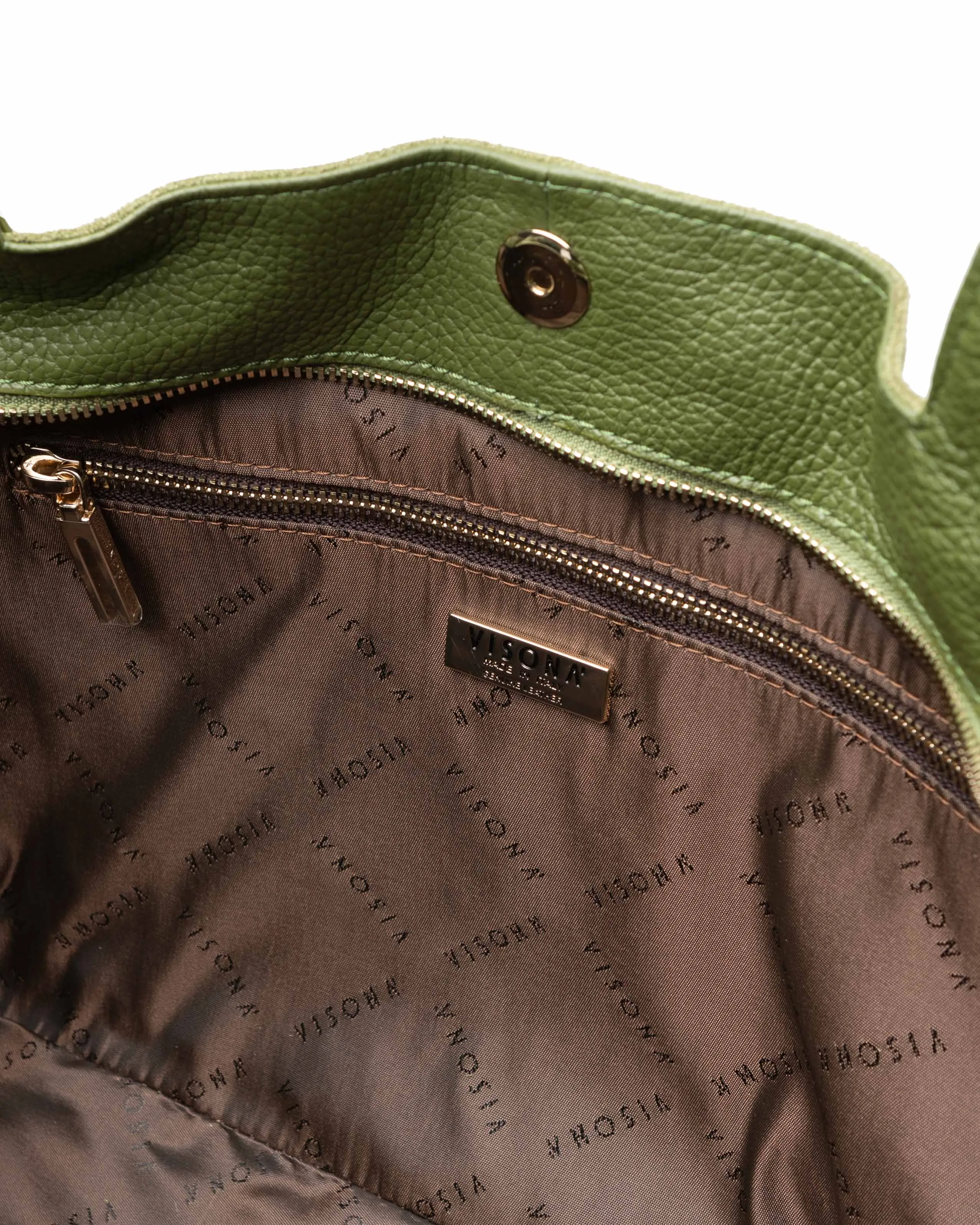 Visona' Suede Eleganza Shoulder Bag